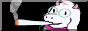 It's ralsei smoking a doobie! Badass!